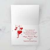 Valentijnsdag-Floating Hearts / Stars - VAN ALL-US Feestdagen Kaart (Binnen)