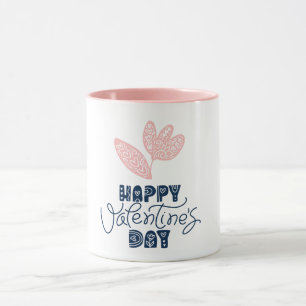 Valentijnsdag Floral Mok