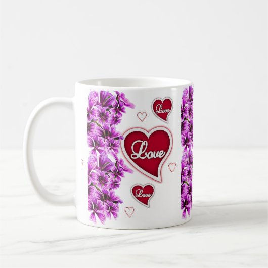 Valentijnsdag Floral Mokken (Links)