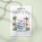Valentijnsdag Florida Huis Vastgoed Marketing Feestdagenkaart