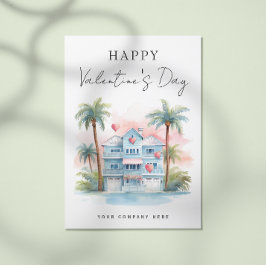 Valentijnsdag Florida Huis Vastgoed Marketing Feestdagenkaart