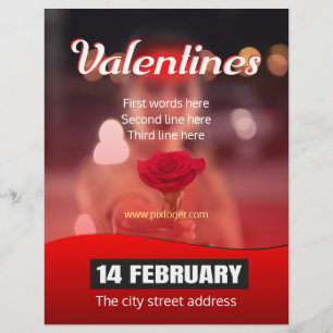 Valentijnsdag Flyer