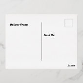 Valentijnsdag Folie Feestdagen Briefkaart (Achterkant)