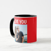 VALENTIJNSDAG FOTO AANGEPASTE KOFFIEBEEKER MOK (Voorkant links)