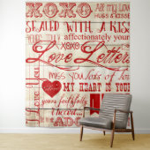 Valentijnsdag Foto Achtergrond Tapijt Wandkleed (In situ)