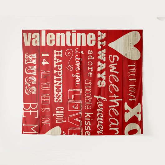 Valentijnsdag foto achtergrond wandtapijt wandkleed (Voorkant (horizontaal))