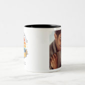 Valentijnsdag Foto beste vriend van par Golfer Tweekleurige Koffiemok (Center)