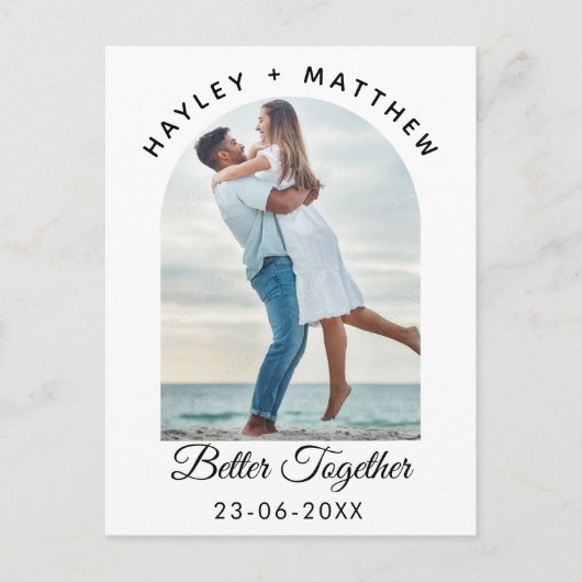 Valentijnsdag-foto 'Beter Samen' Briefkaart (Voorkant)