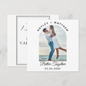 Valentijnsdag-foto 'Better Together' Feestdagenkaart (Voorkant / Achterkant)