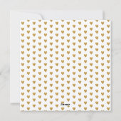 Valentijnsdag Foto Hart Gouden Glitters Harten Feestdagenkaart (Achterkant)