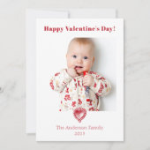 Valentijnsdag Foto  Hart Kaart (Voorkant)