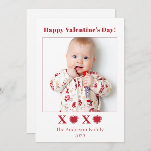 Valentijnsdag foto hart liefde (Voorkant / Achterkant)