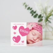 Valentijnsdag Foto Holiday Poem Persoonlijk Briefkaart (Staand voorkant)