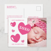 Valentijnsdag Foto Holiday Poem Persoonlijk Briefkaart (Voorkant / Achterkant)