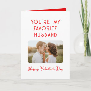 Valentijnsdag Foto Jij Bent Mijn Favoriete Man Kaart