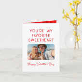 Valentijnsdag Foto Jij Bent Mijn Favoriete Schatje Kaart (Gele Bloem)