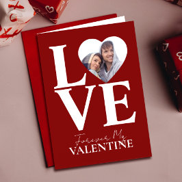 Valentijnsdag foto liefde | Heart Red Valentijns Kaart