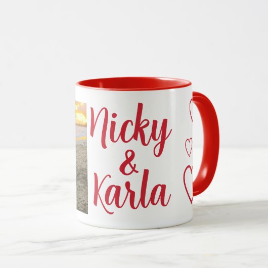 Valentijnsdag Foto Mok (Voorkant rechts)