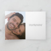 Valentijnsdag Foto Paar Rood Valentijns's Kaart (Binnen)