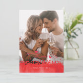 Valentijnsdag Foto Persoonlijk Feestdagenkaart (Staand voorkant)