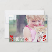 Valentijnsdag Foto Schattige XO Hearts Classroom Kaart (Voorkant)