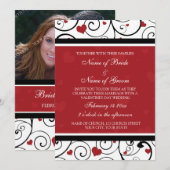 Valentijnsdag Foto Weddenschap Uitnodigingskaarten Kaart (Voorkant / Achterkant)