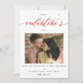 Valentijnsdag Foto Wedding Save the Date (Voorkant)