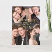 Valentijnsdag Fotocollage Aandenken Kaart (Voorkant)