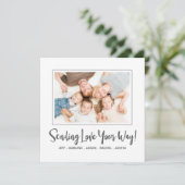 Valentijnsdag-fotokaart Feestdagenkaart (Staand voorkant)