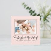 Valentijnsdag-fotokaart Feestdagenkaart (Staand voorkant)