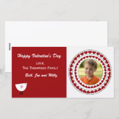 Valentijnsdag-fotokaart Feestdagenkaart (Voorkant / Achterkant)