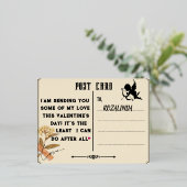 Valentijnsdag fotokaart folie feestdagen briefkaart (Staand Voorkant)