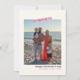Valentijnsdag- Fotokaart- Hart Washi Tape Feestdagenkaart