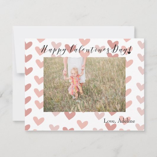 Valentijnsdag-fotokaart Kaart (Voorkant)