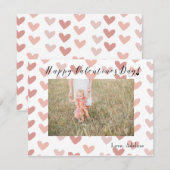 Valentijnsdag-fotokaart Kaart (Voorkant / Achterkant)