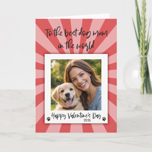 Valentijnsdag Fotokaart - Kaart van de Hond (Voorkant)