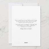 Valentijnsdag fotokaart voor geweldige docent feestdagenkaart (Achterkant)