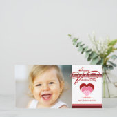 Valentijnsdag-fotokaarten Feestdagenkaart (Staand voorkant)
