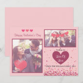 Valentijnsdag-fotokaarten Feestdagenkaart (Voorkant / Achterkant)