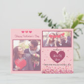 Valentijnsdag-fotokaarten Feestdagenkaart (Staand voorkant)