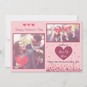 Valentijnsdag-fotokaarten Feestdagenkaart