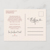 Valentijnsdag Fotozwangerschap Aankondigingskaart (Achterkant)