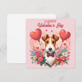 Valentijnsdag - Fox Terrier 3 - Kaart (Voorkant / Achterkant)