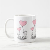 Valentijnsdag Foxy Roze Harten Mokken (Links)