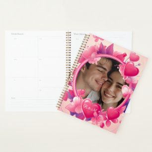 Valentijnsdag Framed Paar Planner