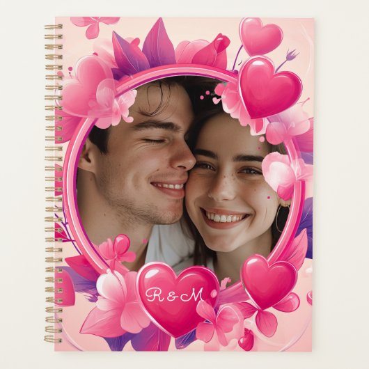 Valentijnsdag Framed Paar Planner (Voorkant)