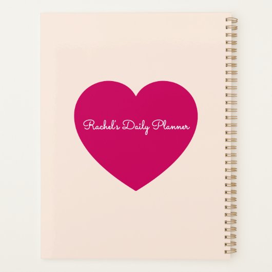 Valentijnsdag Framed Paar Planner (Achterkant)