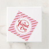 Valentijnsdag Friend-Chip Bedankjes Labels (In situ)