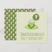 Valentijnsdag Frog Birthday Hartelijk dank Bedankkaart (Voorkant / Achterkant)
