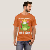 Valentijnsdag Frog Kiss T-shirt (Voorkant volledig)